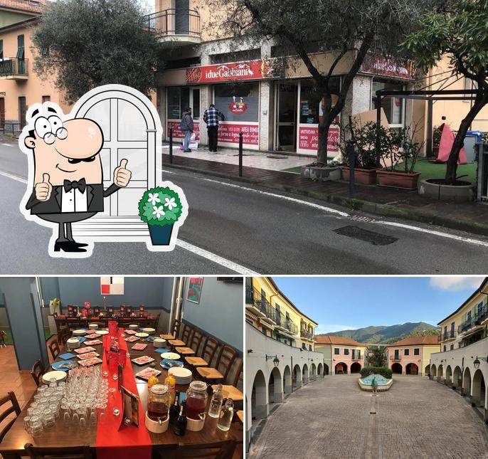 La esterno e interni del ristorante