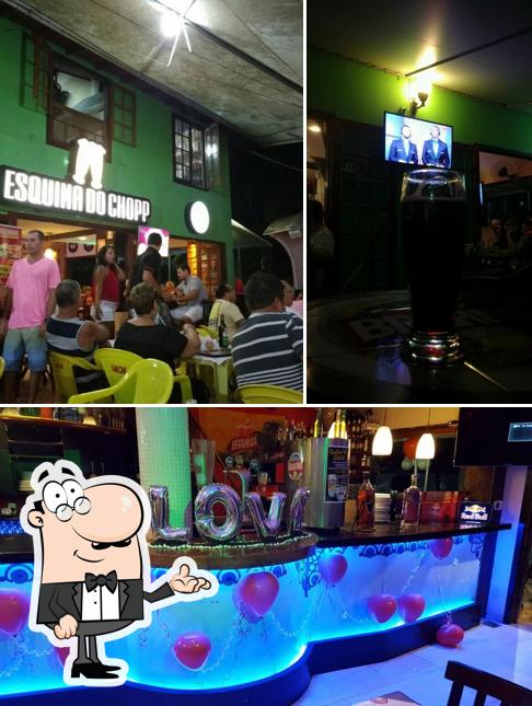 O interior do Esquina do Chopp