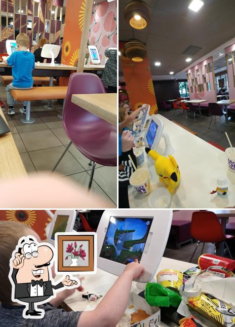 The interior of McDonald's