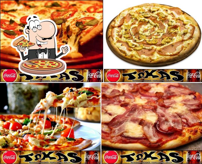 No TOKAS - Restaurante, Lanchonete e Pizzaria São Mateus ES, você pode desfrutar de pizza