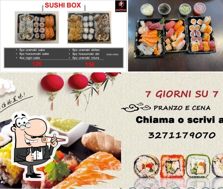 Ordina le diverse opzioni di sushi