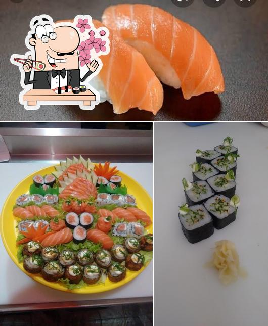 Peça diversas opções de sushi