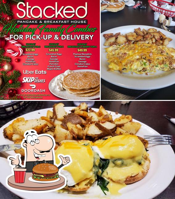 Get a burger at Stacked Pancake & Breakfast House Cobourg