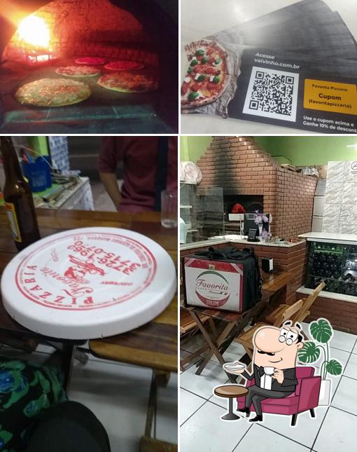 Veja imagens do interior do Favorita Pizzaria