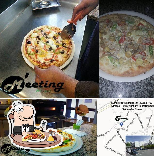 Choisissez des pizzas à O'Meeting