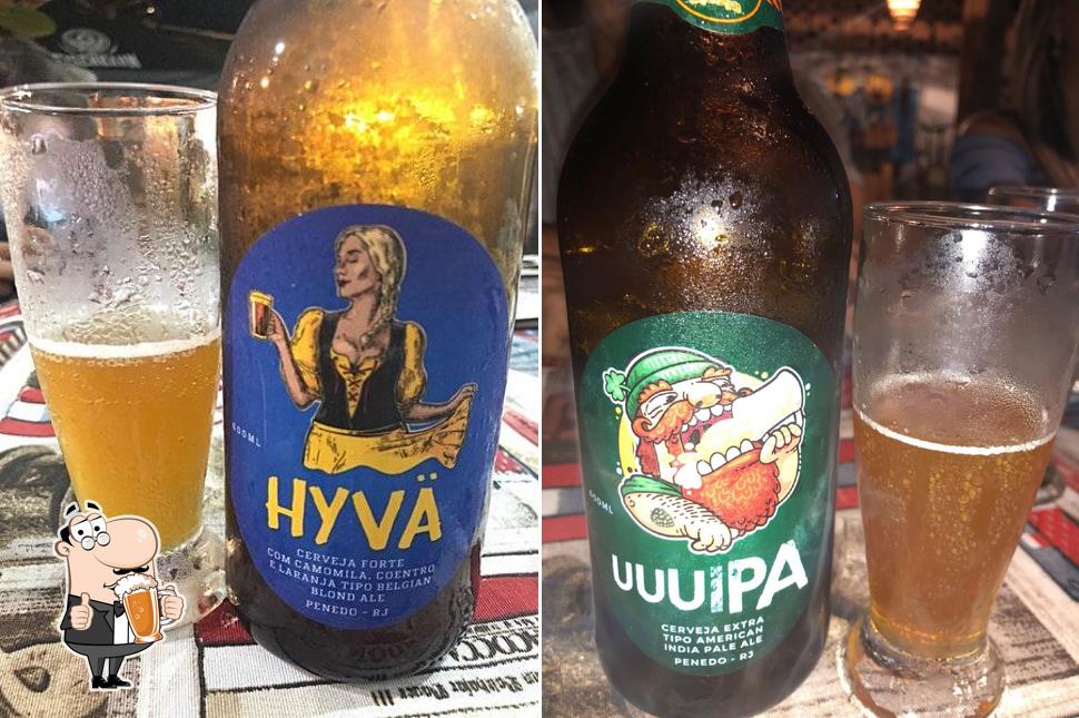 Você pode tomar uma tulipa de cerveja leve ou escura