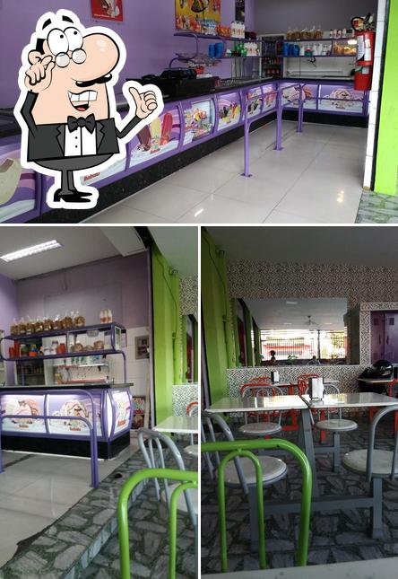 O interior do Sorveteria Babalu