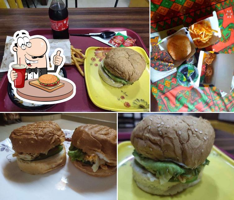 Get a burger at Goofys Cafe