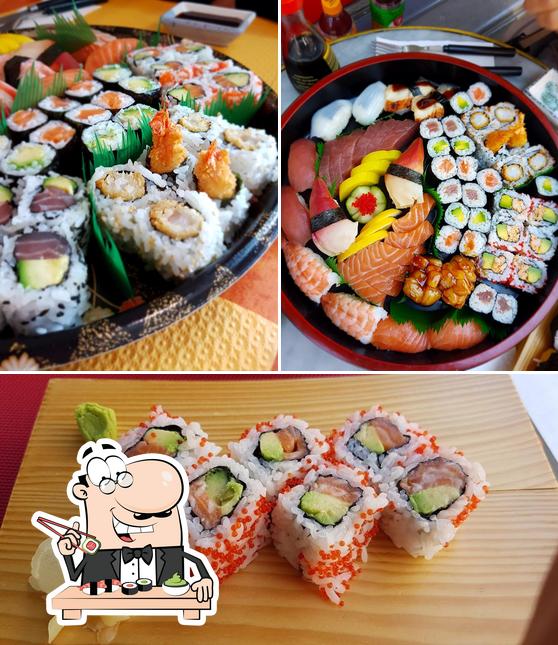 Scegli le varie opzioni di sushi