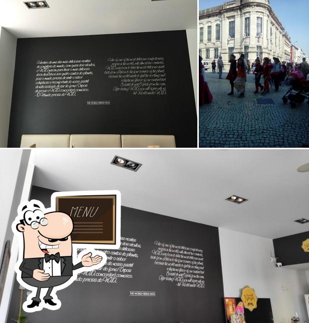 Confira a ilustração mostrando quadro-negro e exterior a NATA Lisboa