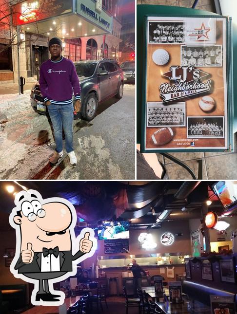 Look at the photo of Lj's Neighborhood Bar & Grill
