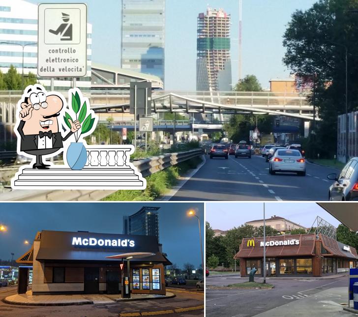 L'extérieur de McDonald's