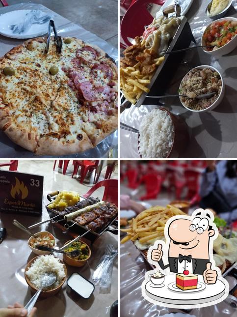 Espeto Mania (Pizzaria e Choperia ) serve uma variedade de sobremesas