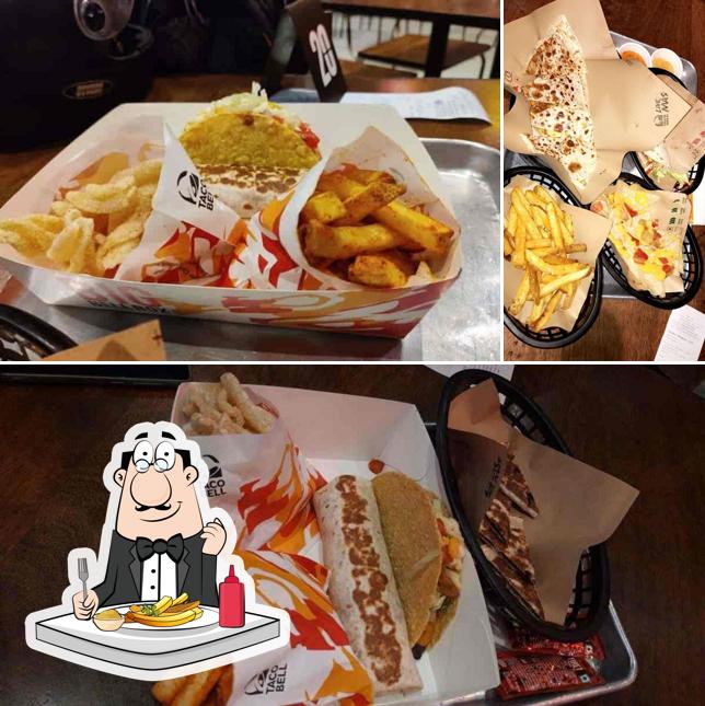 Taste fries at Taco Bell