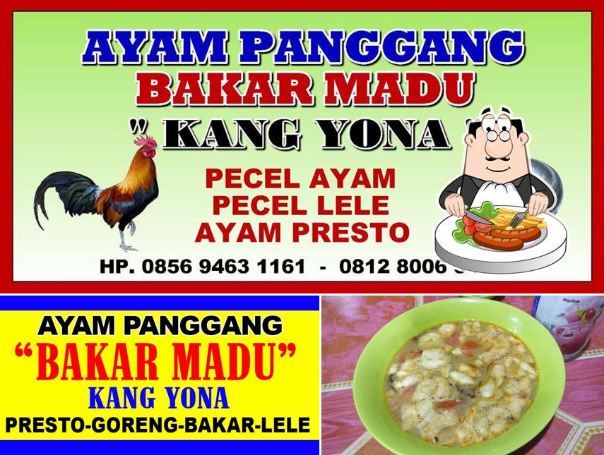 Еда в "Ayam Bakar Madu Kang Yona"