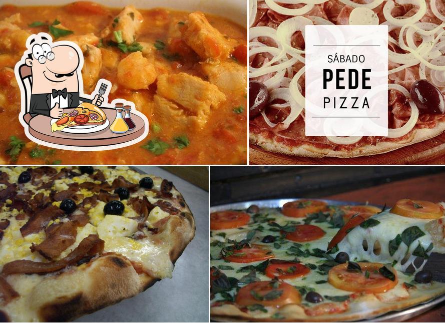 Escolha diferentes tipos de pizza