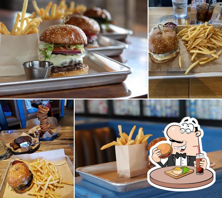 Try out a burger at The Double Bull