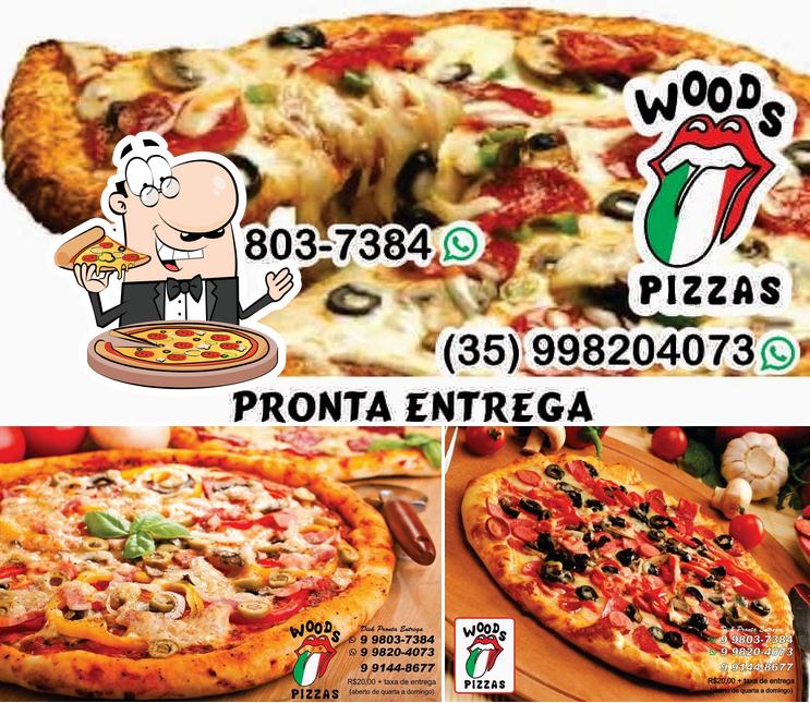 Experimente pizza no Woods Pizzas