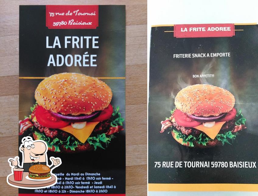 Prenez un hamburger à La Frite Adorée