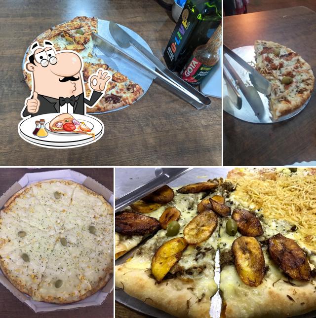 Escolha pizza no Pizzaria Hot Cold