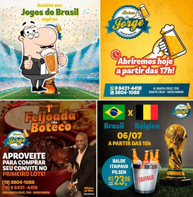 BOTECO DO JORGE serve uma opção de cervejas