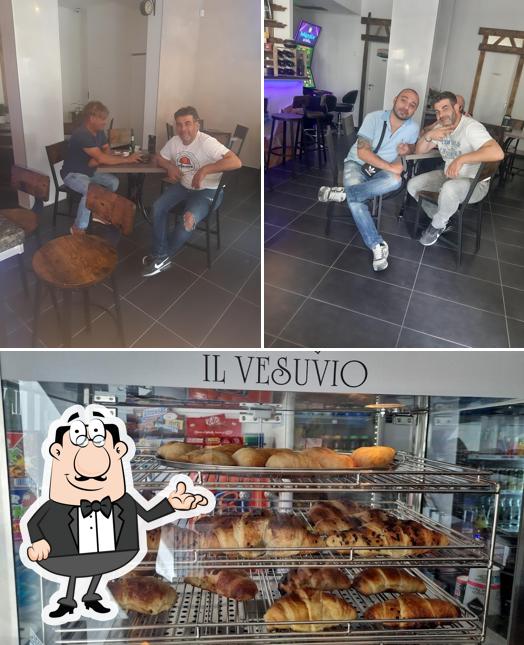 Café 'Il Vesuvio' - Ludwigshafen am Rhein se distingue par sa intérieur et nourriture