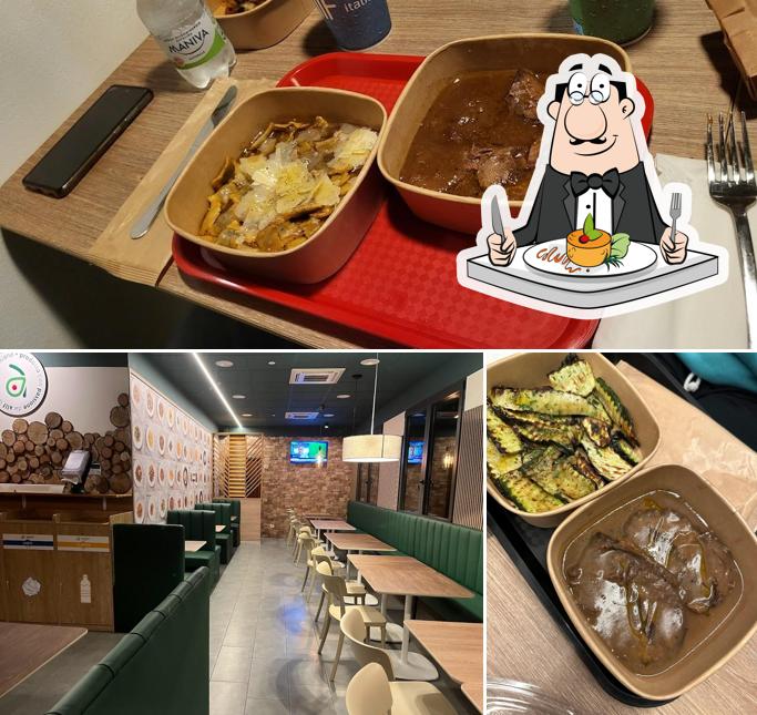La immagine della cibo e interni di ALLF ristorante italiano (Calderara di Reno)