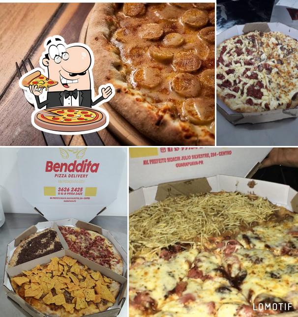 Peça pizza no Benddita Pizza