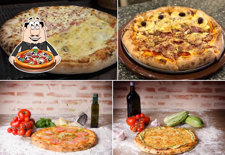 Escolha diferentes tipos de pizza