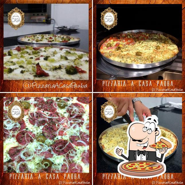 Peça diversos variedades de pizza