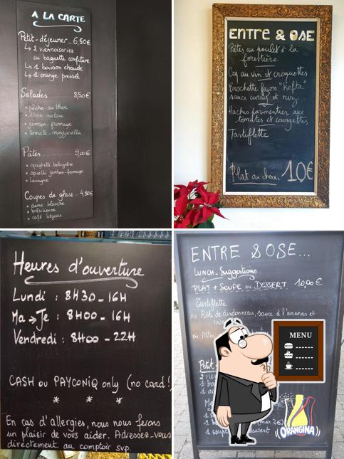 Découvrez le menu du jour sur le tableau