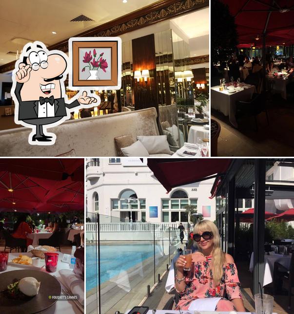 Installez-vous à l'une des tables de Bar Fouquet's Cannes