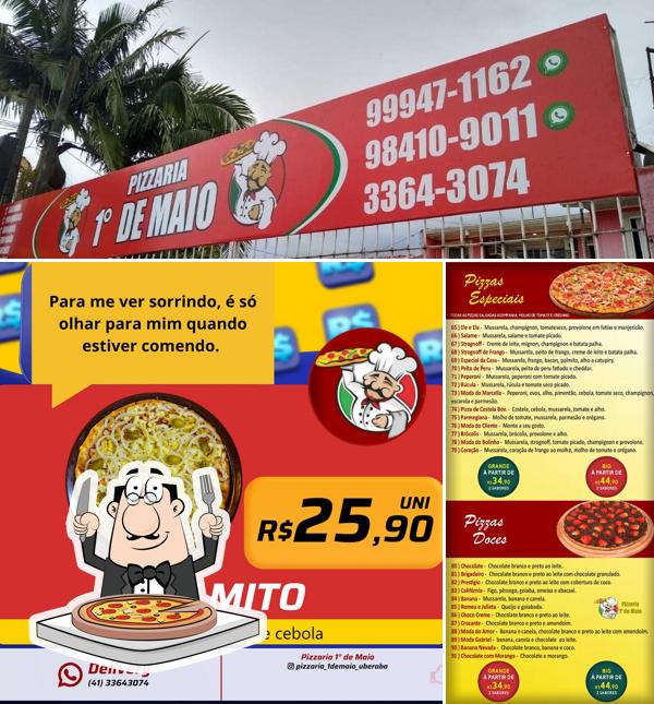 Consiga diferentes variedades de pizza