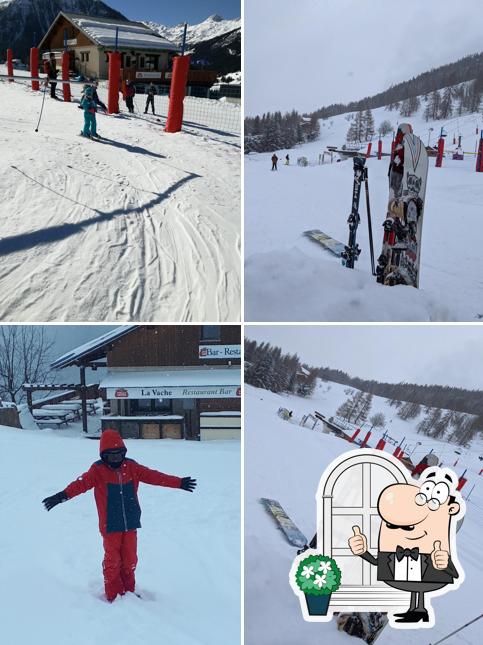 L'extérieur de LA VACHE QUI SKI