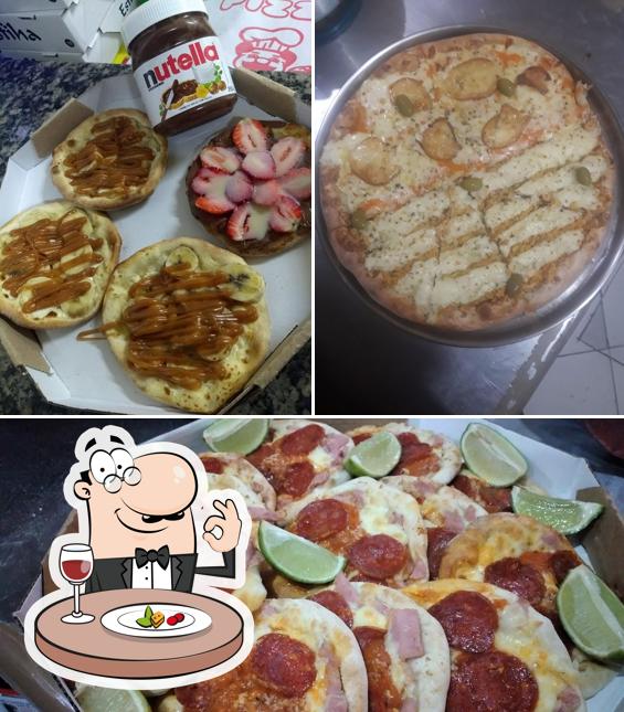 Comida em Pizzaria e restaurante