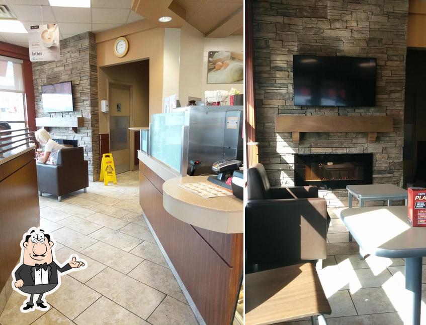 L'intérieur de Tim Hortons