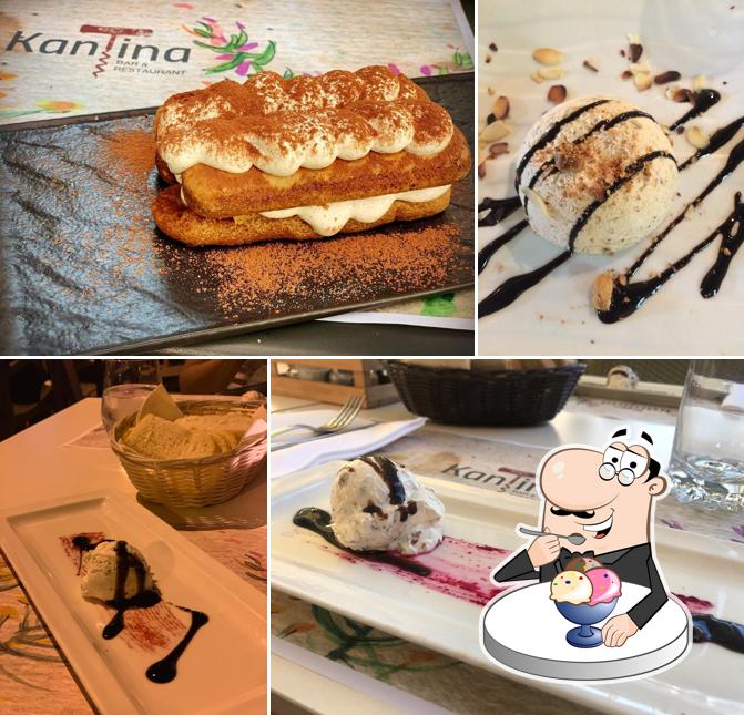 Kantina Restaurant offre un'ampia selezione di dolci