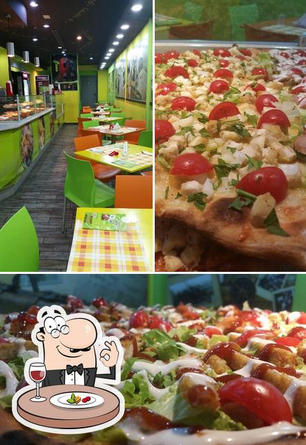 Tra le diverse cose da Pizza uno si possono trovare la cibo e interni