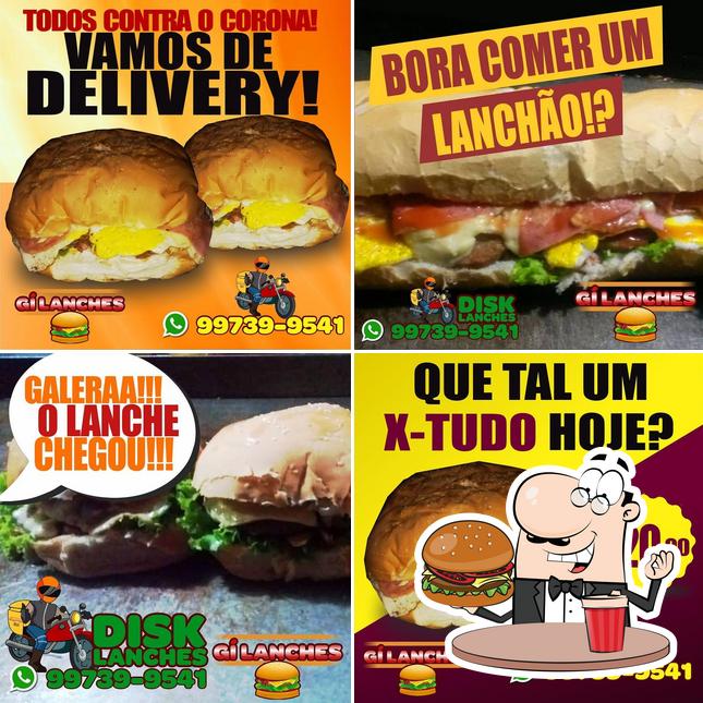 Peça um hambúrguer no Gi Lanches Taubaté