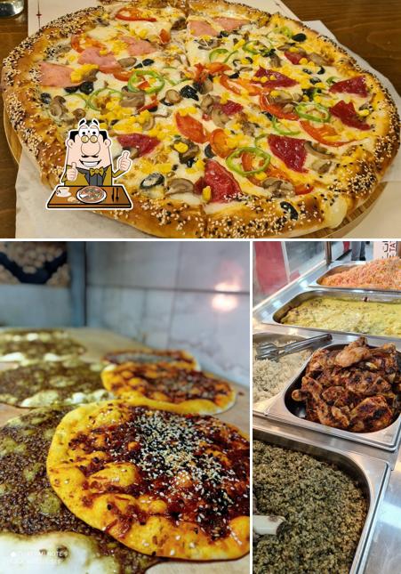 Pick pizza at Mucize şef restaurant