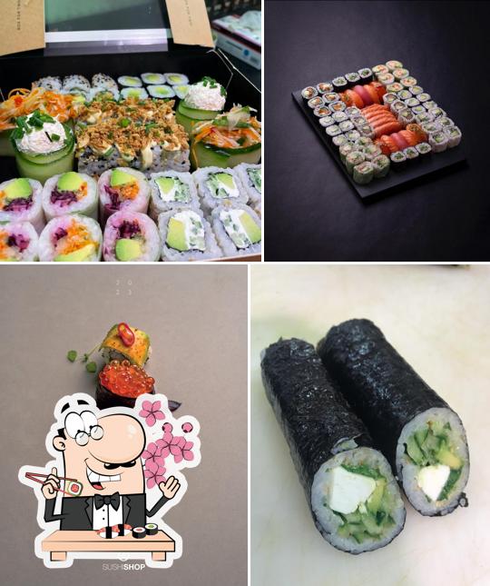 Les sushi sont disponibles à Sushi Shop