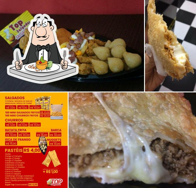 Comida em Top Salgados Simpsons Lanches B8