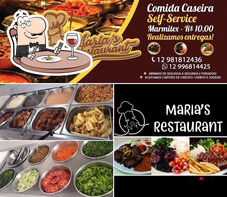 Comida em Maria's Restaurant