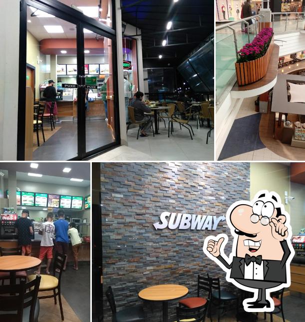 O interior do Subway