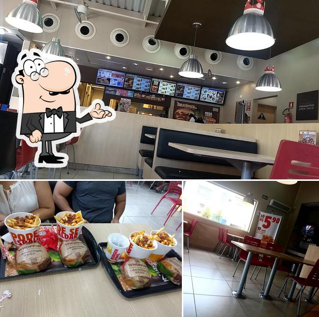 O interior do Burger King