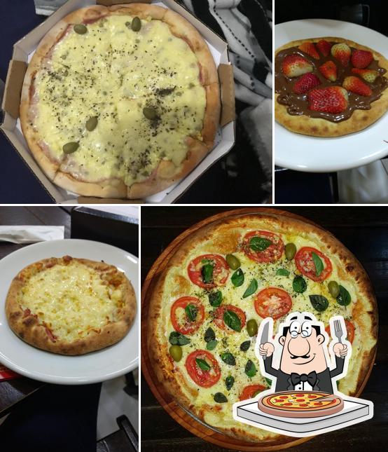 Consiga diferentes variedades de pizza