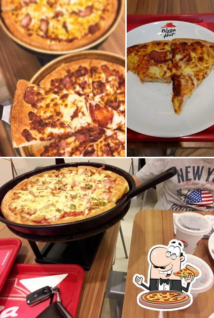 Try out pizza at Pizza Hut