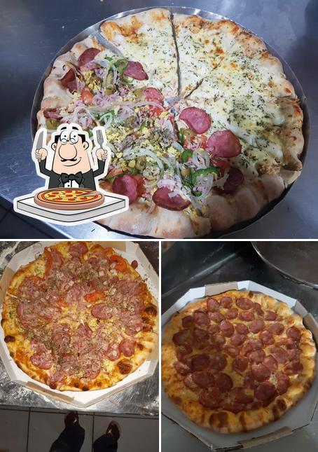 Escolha diversos tipos de pizza