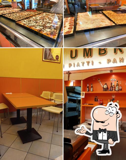 Dai un’occhiata alla immagine che raffigura la interni e cibo di Pizzeria Umbra SNC