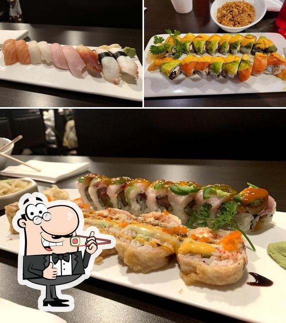Sushi rolls are available at Sushi Yama